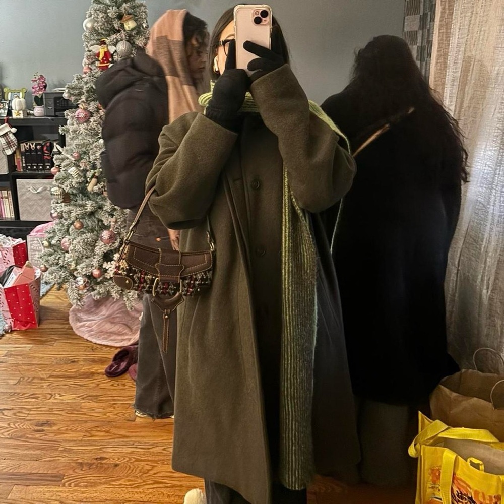 Gap Olive Green Wool Coat